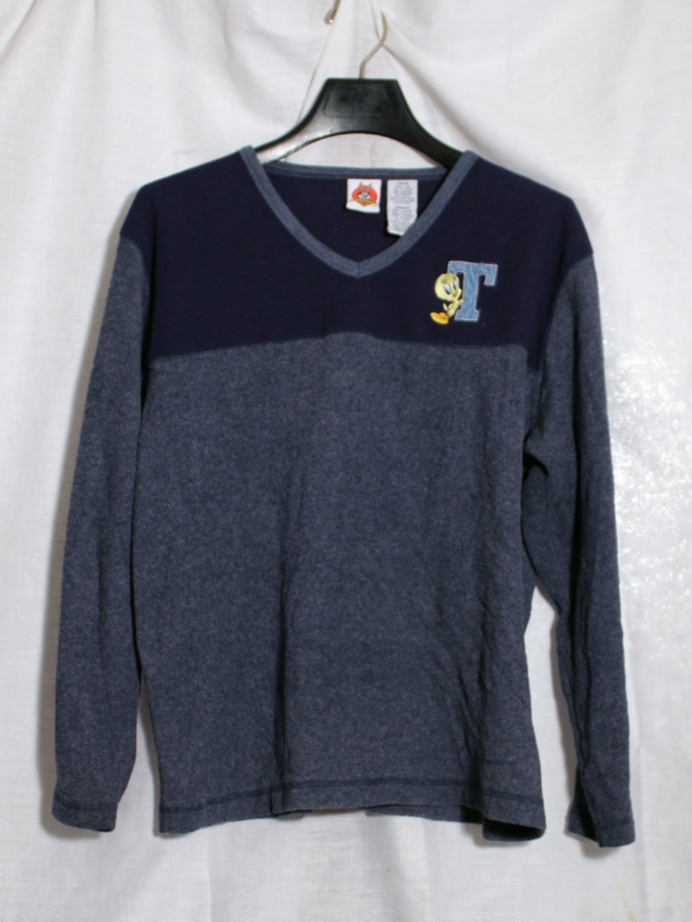 VTG- Looney Tunes Tweety Bird V-neck fleece top